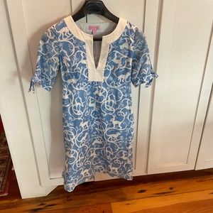 Lilly Blue and White Dress Size 2